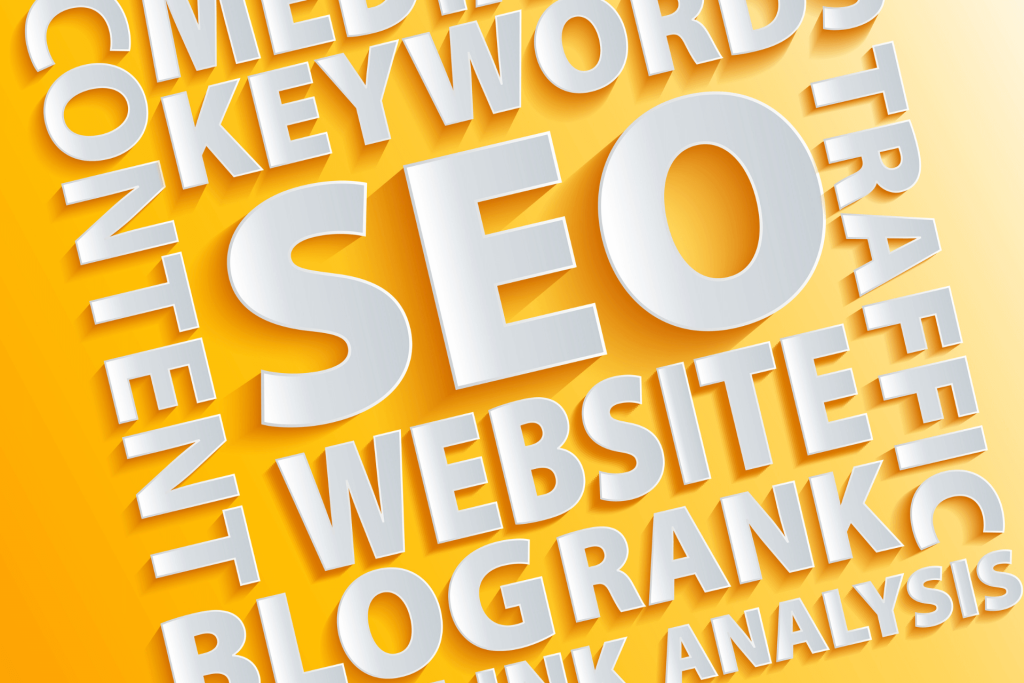 The term “SEO” and “content” surrounded by relevant terms