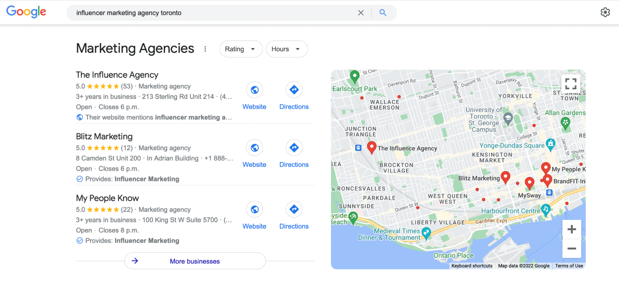 Google local pack