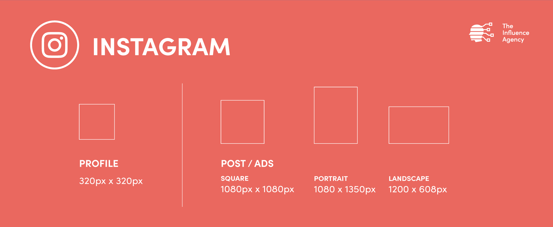 Diagrams of Instagram image dimensions.