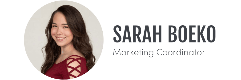 Sarah Boeko, Marketing Coordinator