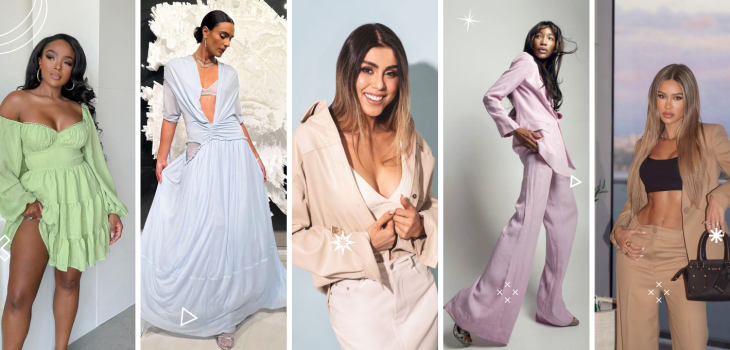 A collage of five Miami fashion influencers