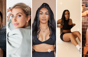 A collage of five Atlanta fitness influencers