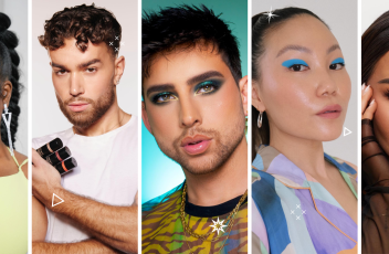 A collage of five of the top LA beauty influencers